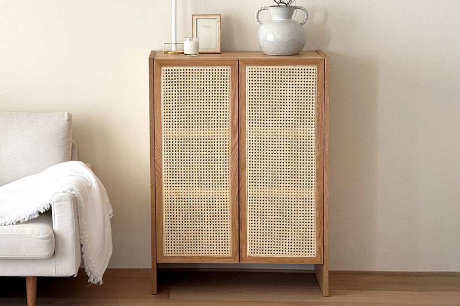 【開梱設置】高野木工 ブレス 80キャビネット オーク【10年保証】