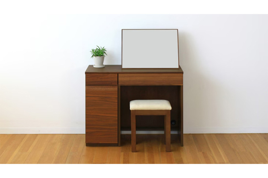 【開梱設置】高野木工 アスター 90天板 + 30キャビネット (左開き・右開き) + 60デスク ※置きミラー別売 ※スツール別売 ウォルナット【10年保証】