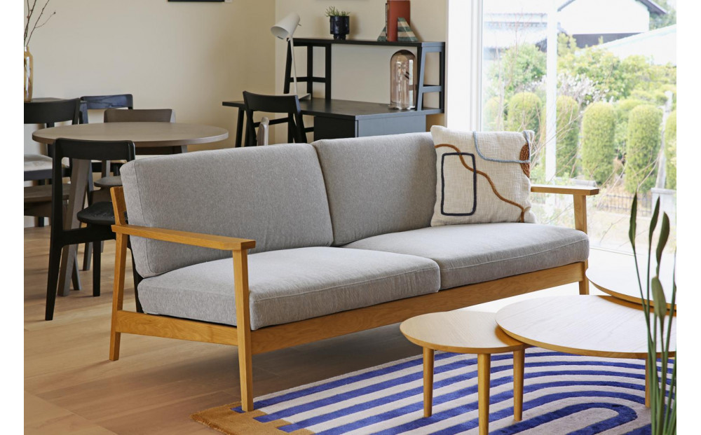 【開梱設置】高野木工 CEBU セブ ソファ 3人掛け オーク 【10年保証】