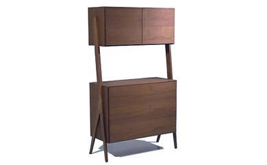 【BoraCabinet ウォールナット】 ウォールナット オイルフィニッシュ 北欧テイスト・おしゃれなキャビネット飾り棚・キッチン収納など様々な用途で活躍します