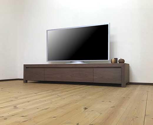 【Kariya テレビボード ウォールナット180cm】ウォールナット材 オイルフィニッシュ リモコン対応 シンプルな多機能TVボード