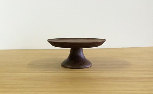 【木製コンポート　ウォールナット】木の温もりが豊でおしゃれな生活アイテム＜ウォールナット材　オイルフィニッシュ＞