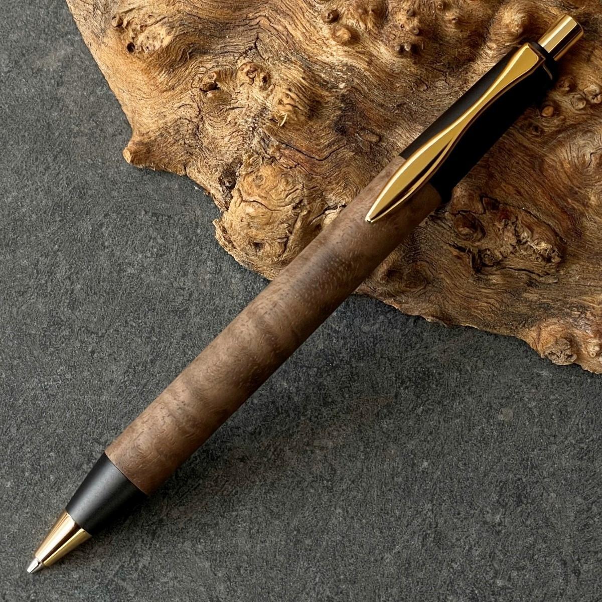 クラロウォールナット  / 2つの内部機構を持つ新感覚の木軸ペン / SINPEN【MP&BP】ゴールド金具 / MUKU屋