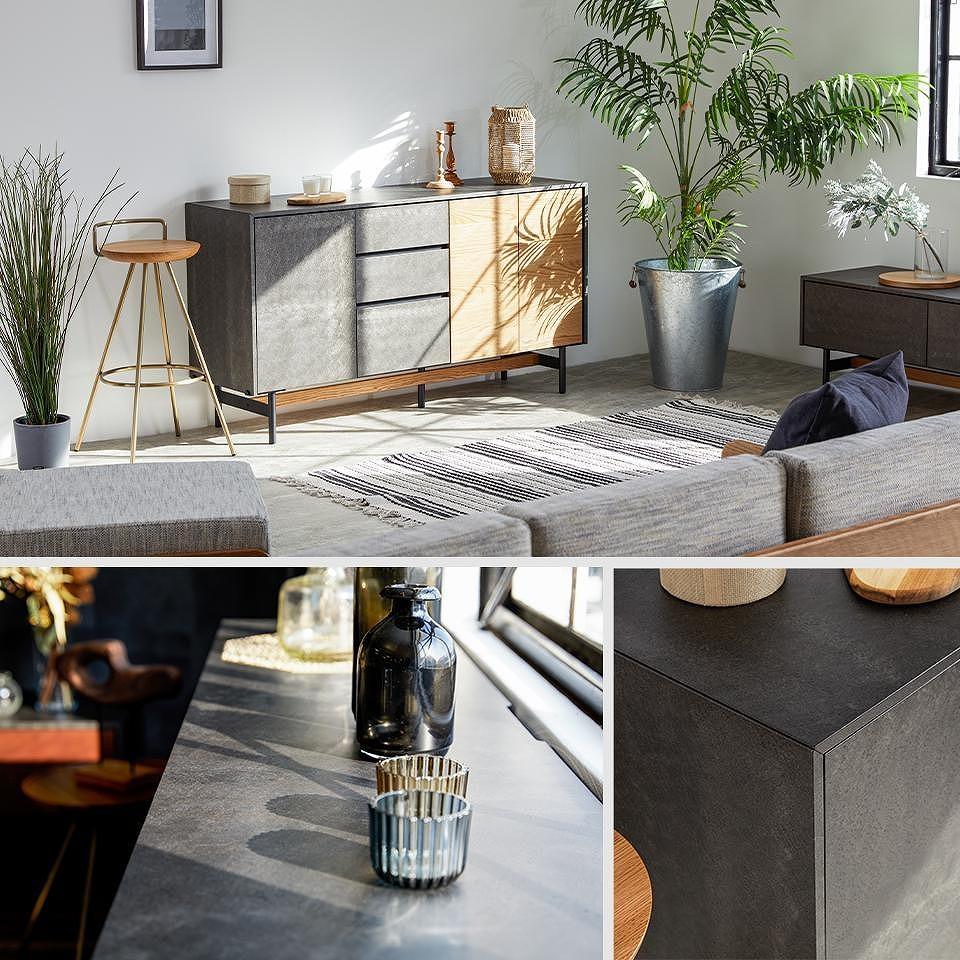 Alvin アルヴィン 180cm サイドボード ＜オークヴィンテージナチュラル＞ 【モーブル】【大川家具】