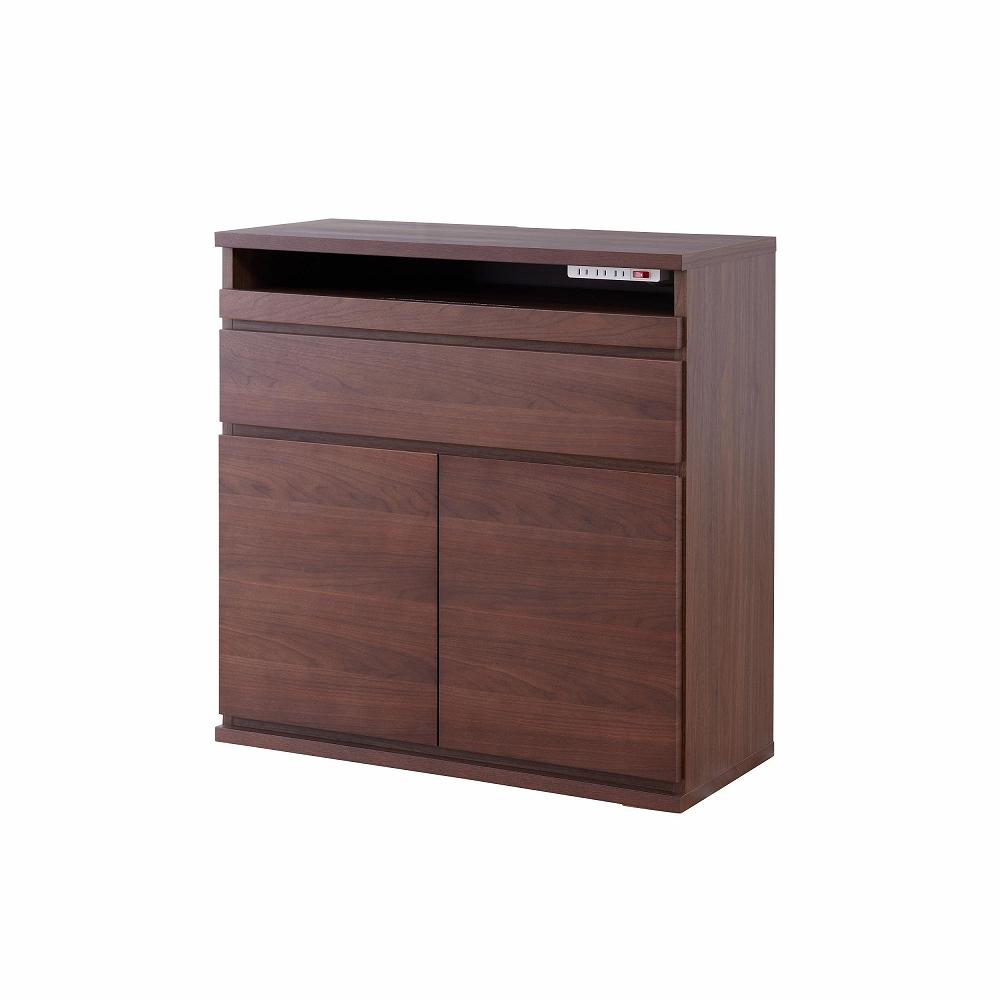 ノーク2_80サイドボード ハイタイプ ウォールナット【モーブル】【大川家具】