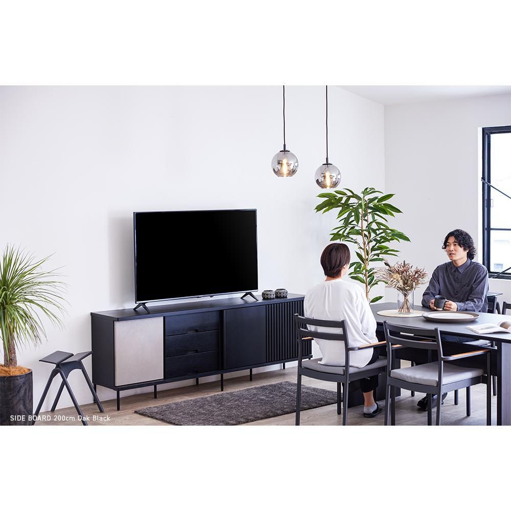 AGUERO アゲロ 180cm サイドボード ＜オークブラック＞  【モーブル】【大川家具】