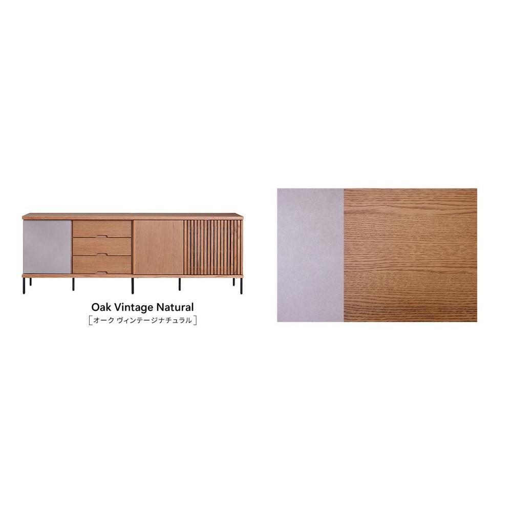 AGUERO アゲロ 200cm サイドボード ＜オークヴィンテージナチュラル＞  【モーブル】【大川家具】