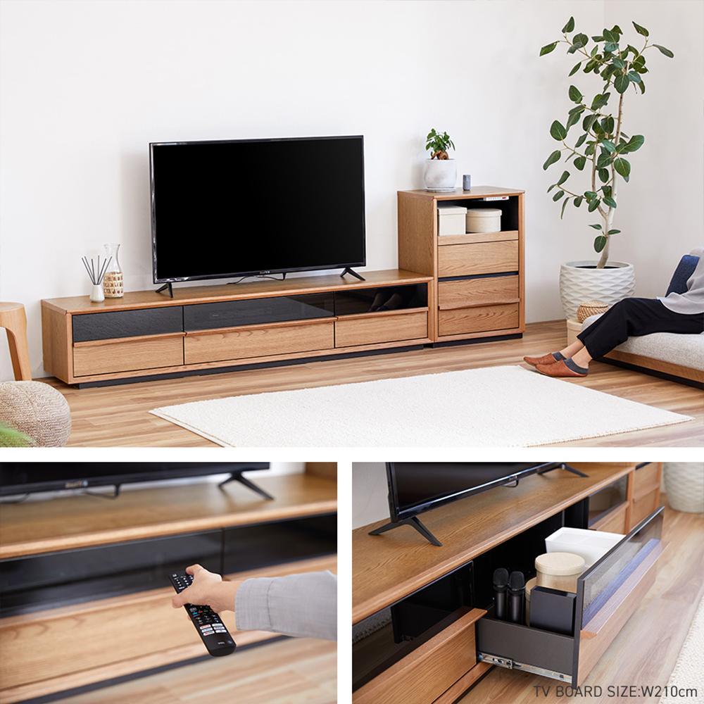 Grande グランデ テレビボード 幅150cm ローボード ＜オークヴィンテージナチュラル＞【モーブル】【大川家具】