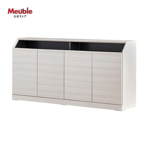 it イット 160cm サイドボード ＜ホワイト＞ 【モーブル】【大川家具】