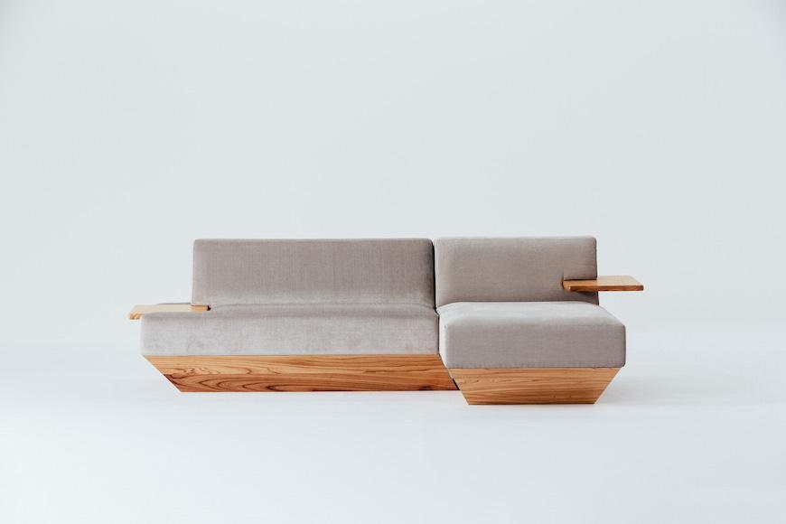 【完成品】【開梱・設置】ソファ ソファー Funadai （フナダイ）：カウチ＋片肘ソファセット