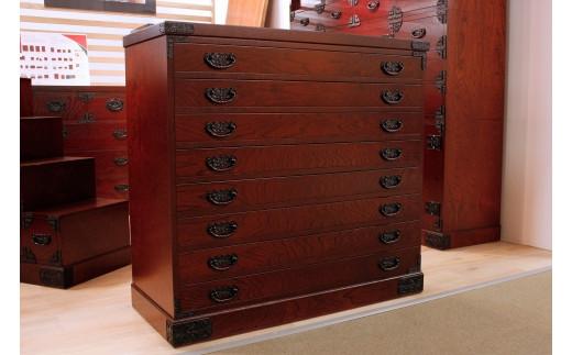 【奏（かなで) 吉野色】★和のデザインが印象的で着物をきれいに収納できるタンス 100年を超える大川の老舗箪笥メーカー「境木工」職人のこだわりが詰まった高品質で実用性を兼ね備えたチェスト