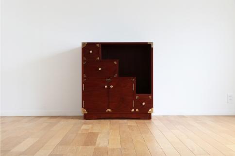 【吉野プレミアム 80階段箪笥 吉野色】★創業明治40年老舗「境木工」熟練の職人の手により1つ1つ丁寧に作り上げる伝統工芸品「吉野民芸家具」 モダンな雰囲気をプラスした和モダンインテリア