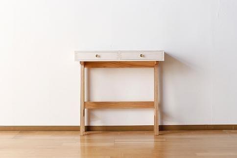 【PAUSE コンソールミドル キハク】★コンパクトながらも収納を兼ね備えたコンソールテーブル 日本の伝統色で仕上げた塗装はインテリアのアクセントとして、お部屋を素敵な空間に演出します
