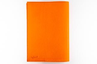 maf pinto (マフ ピント) レザーブックカバー文庫サイズ（レギュラーモデル）オレンジ シュリンク