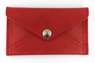 maf pinto 薄型名刺入れ レザーカードケース レッド