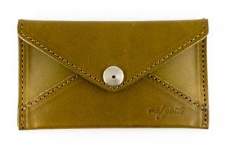 maf pinto 薄型名刺入れ レザーカードケース オリーブ