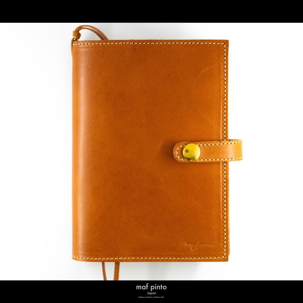 maf pinto (マフ ピント) レザー手帳カバー A5 ライトブラウン 本革 日本製