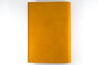 maf pinto (マフ ピント) レザーブックカバー四六判ハードカバーサイズ（レギュラーモデル）【イエロー】