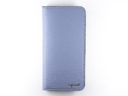 maf pinto アイフォーンケース 本革 日本製 (iPhone SE 第2世代 ／ 8 ／ 7, ) ADRIA LINE 【ライトブルー】