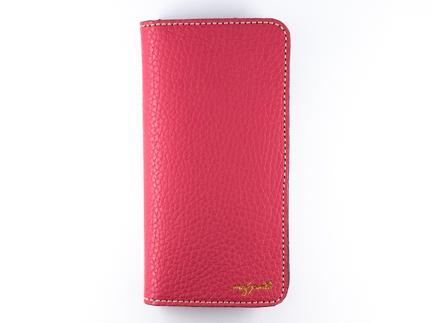 maf pinto アイフォーンケース 本革 日本製 (iPhone SE 第2世代 ／ 8 ／ 7, ) ADRIA LINE【 ピンク】