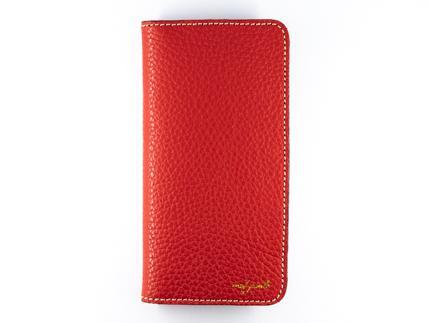 maf pinto アイフォーンケース 本革 日本製 (iPhone SE 第2世代 ／ 8 ／ 7, ) ADRIA LINE 【 フレッシュレッド】