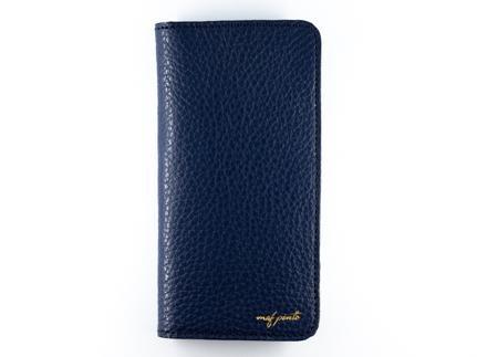 maf pinto アイフォーンケース 本革 日本製 (iPhone SE 第2世代 ／ 8 ／ 7, ) ADRIA LINE 【ネイビー】