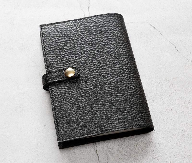 maf pinto (マフ ピント) 手帳カバー＆ブックカバー ブラック ADRIA LINE レザー 本革 日本製