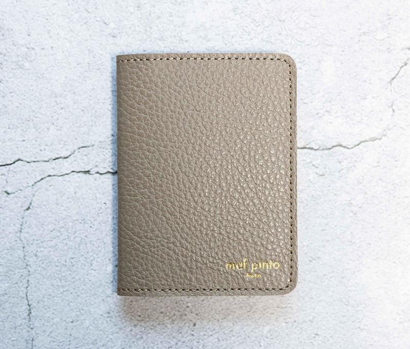 maf pinto (マフ ピント) レザーカードケース クリアポケット トープ ADRIA LINE 本革 日本製