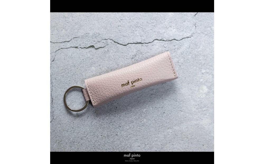 maf pinto (マフ ピント) キーリング キーホルダー 小銭入れ付き ミニ財布 ライトピンク ADRIA LINE レザー 本革 日本製