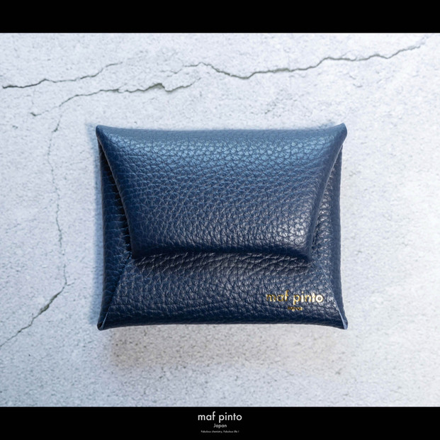 maf pinto (マフ ピント) ミニ財布 コンパクト ウォレット 小型 小銭入れ カードケース レザー 本革 63ネイビー