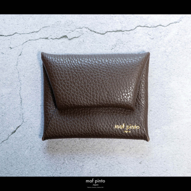 maf pinto (マフ ピント) ミニ財布 コンパクト ウォレット 小型 小銭入れ カードケース レザー 本革 62チョコレート
