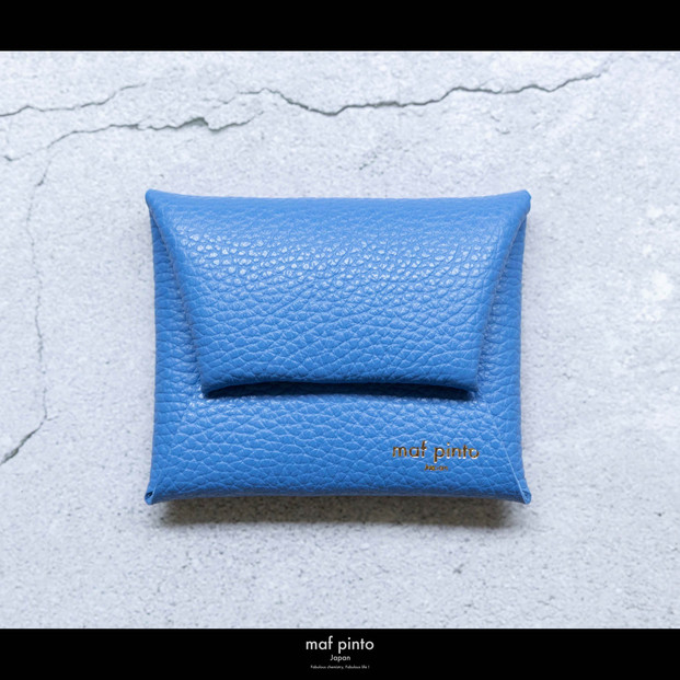 maf pinto (マフ ピント) ミニ財布 コンパクト ウォレット 小型 小銭入れ カードケース レザー 本革 57フレッシュブルー