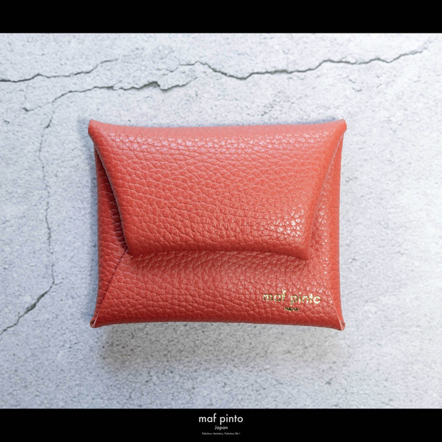 maf pinto (マフ ピント) ミニ財布 コンパクト ウォレット 小型 小銭入れ カードケース レザー 本革 56フレッシュレッド