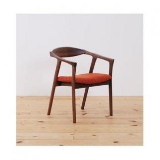 ダイニングチェア　タイド　肘付　ウォールナット無垢　大川市