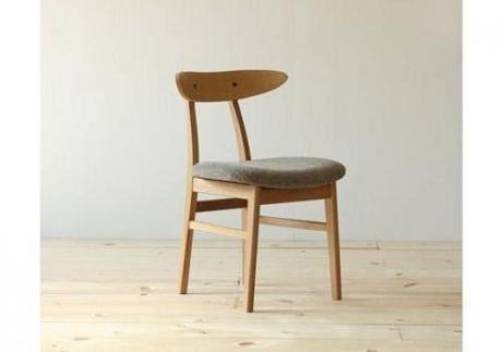 2脚セット　ダイニングチェア　カレン　オーク無垢【大川家具】