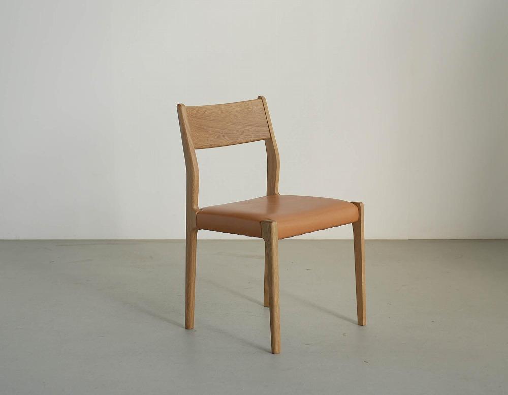 2脚セット　SPEAR2　ダイニングチェア　ホワイトオーク無垢　大川市