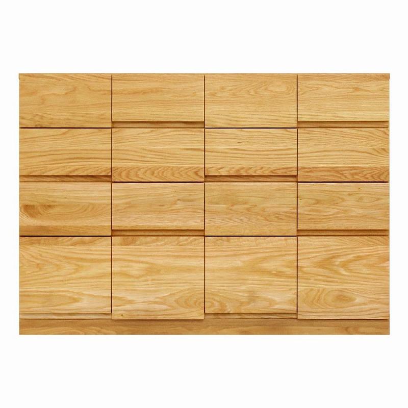 チェスト タンス 幅118 4段 奥行44 ホワイトオーク 無垢 桐たんす 箪笥 婚礼 衣類収納 大川家具 丸田木工 ココ