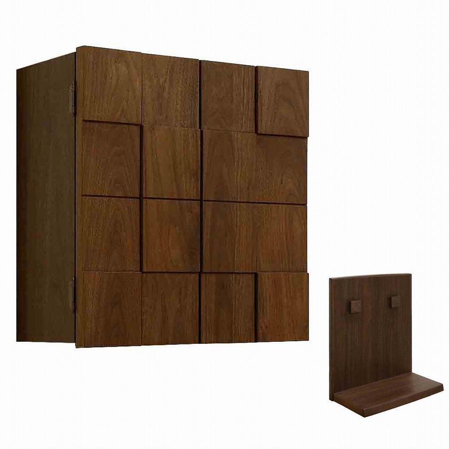 壁掛け仏壇 仏壇 モダン仏壇 現代仏壇「Deco-デコ-専用台セット」ウォールナット材 国産 日本製 大川家具【丸田木工】