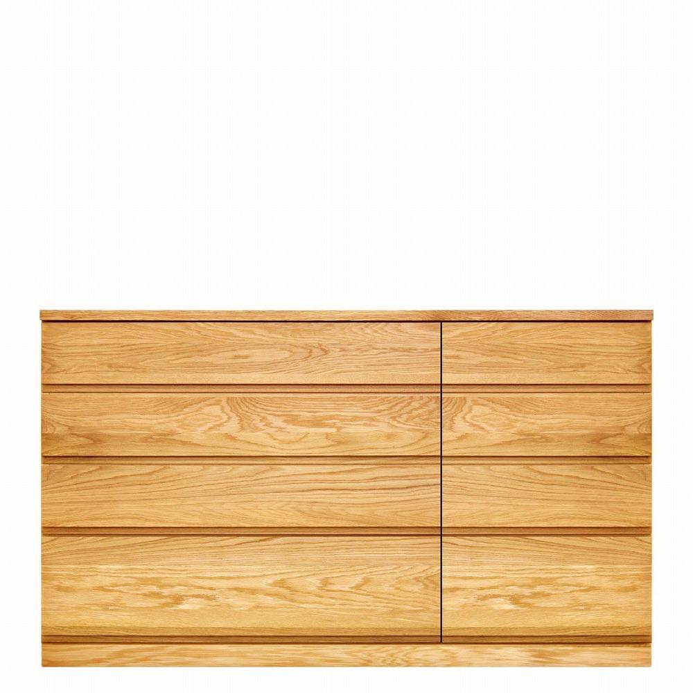 チェスト タンス 幅148 4段 奥行44 ホワイトオーク 無垢 桐たんす 桐箪笥 箪笥 木製 婚礼 衣類収納 大川家具 丸田木工 ミンクス