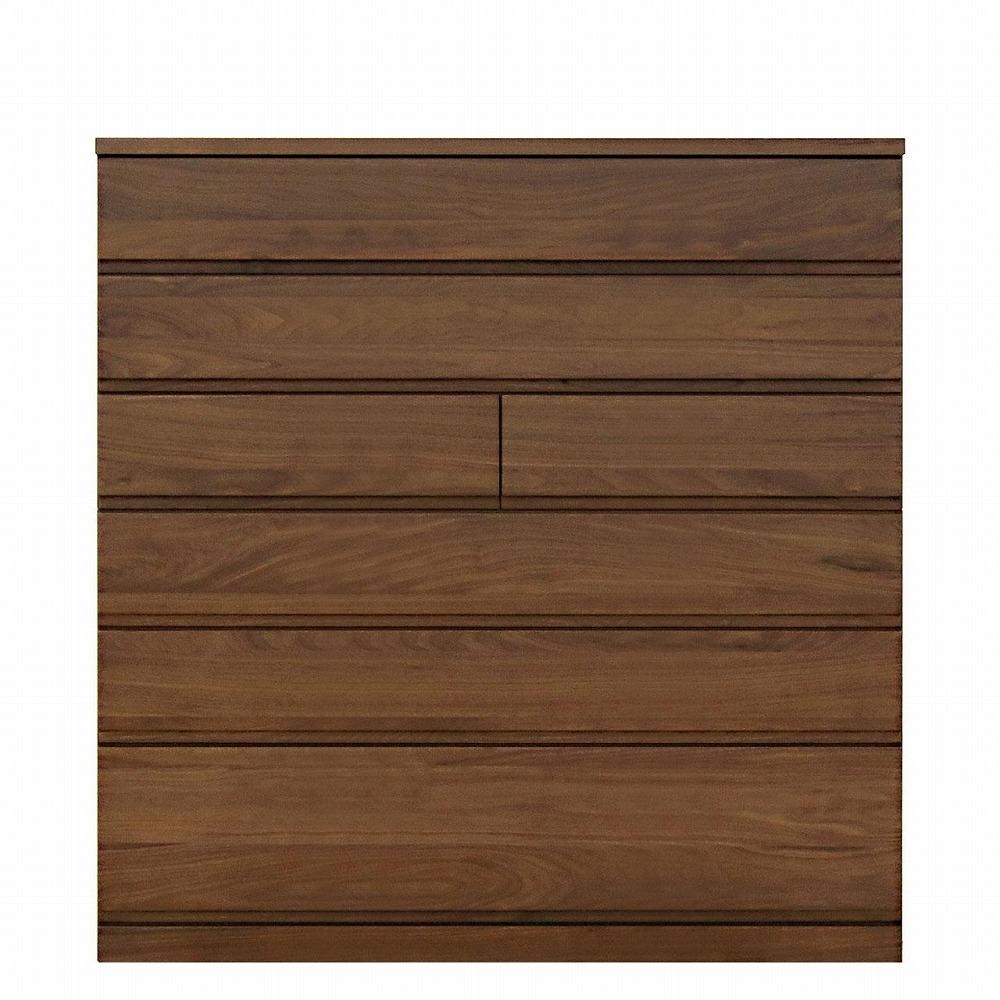 チェスト タンス 幅118 6段 奥行44 ウォールナット 無垢 桐たんす 桐箪笥 箪笥 木製 婚礼 衣類収納 大川家具 丸田木工 ミンクス