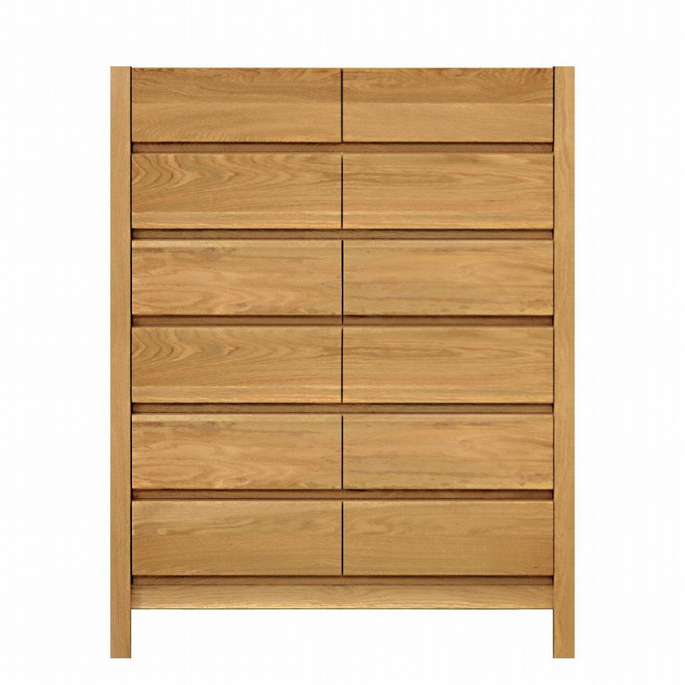 チェスト タンス 幅92 6段 奥行44 ホワイトオーク 無垢 桐たんす 箪笥 脚付き 木製 婚礼 衣類収納 大川家具 丸田木工 シーズ