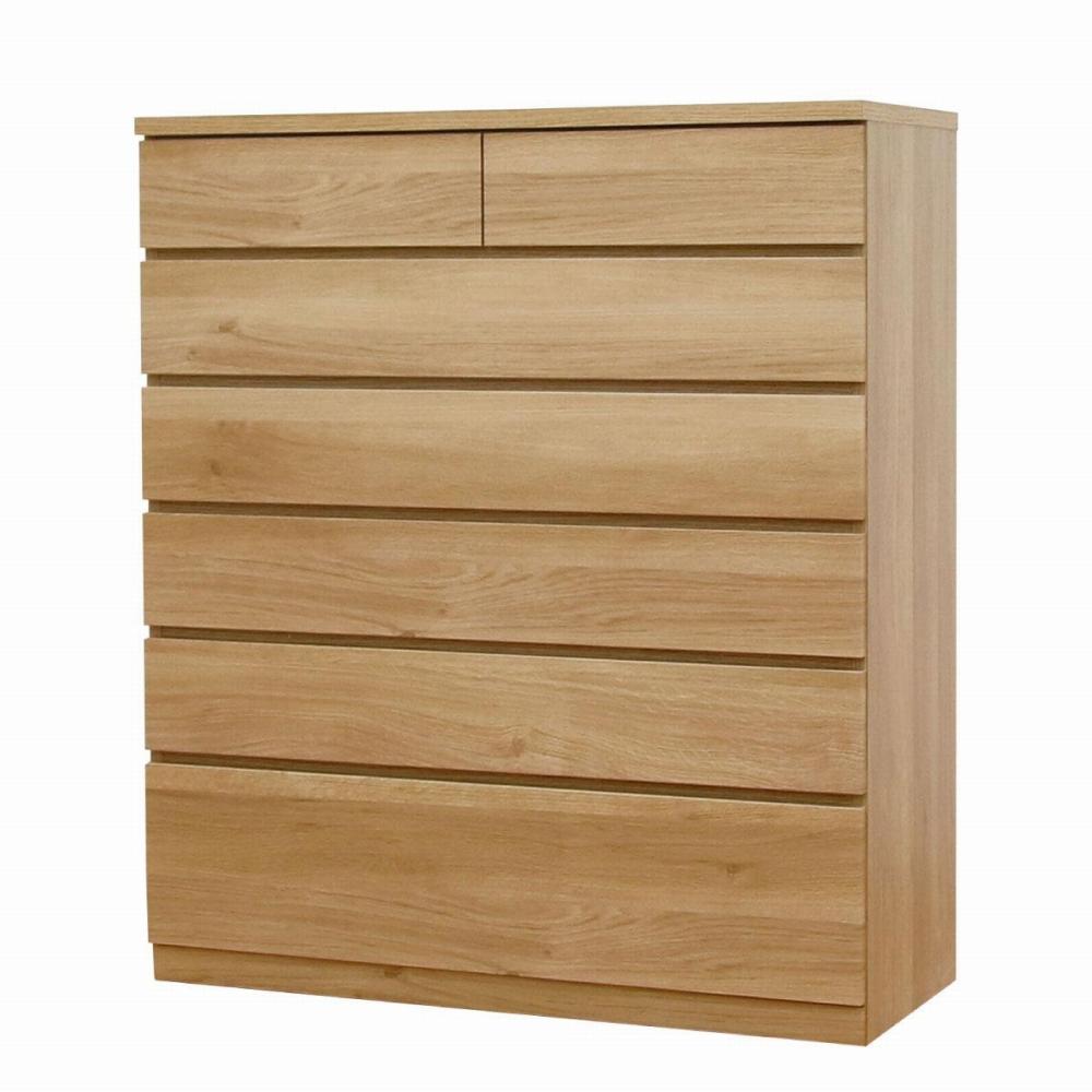 チェスト タンス 幅102 6段 奥行44 オーク色 シルフ Sylph 桐たんす 箪笥 婚礼家具 衣類収納 大川家具【丸田木工】