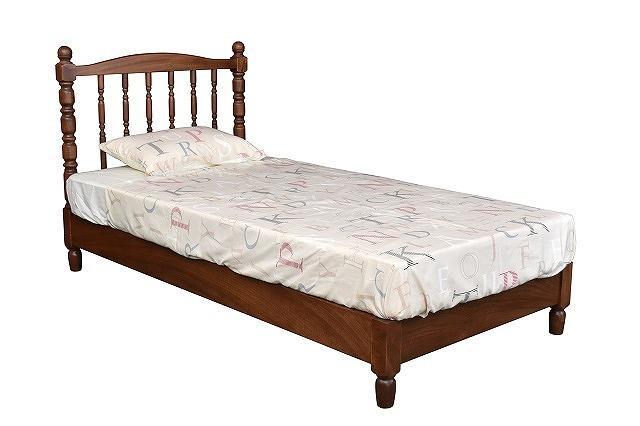 アーバンBED シングル：ウォールナット色