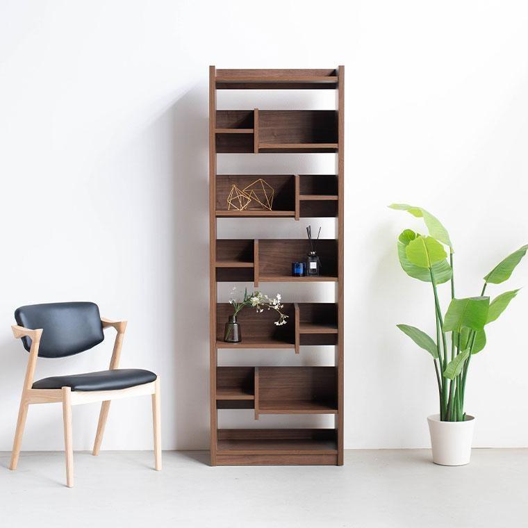 LANE(レーン) シェルフ60 ウォールナット 幅60 高さ180 ハイタイプ 多目的ラック