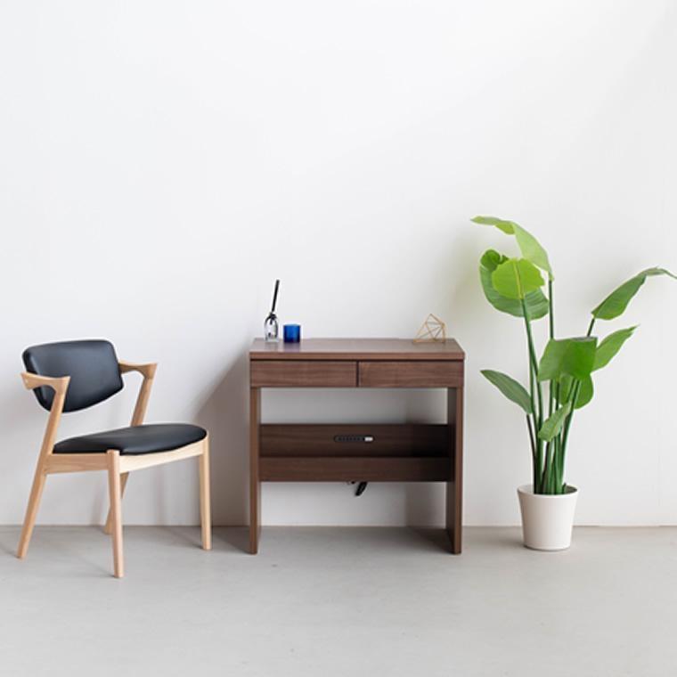 LANE(レーン) デスク75 ウォールナット 幅75 高さ72 コンパクト リビングデスク