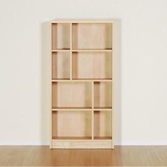 Rank ランク 75シェルフ 幅75 高さ150 ヨーロピアンメープルのナチュラルシェルフ