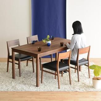 DT01 ウレタン DC01 オールマイティブラック ウォールナット 5点 ダイニングセット
