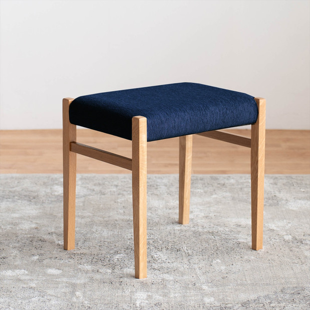 STジャンブル01 スツール オーク アネルカダークブルー 1脚 単品 チェア 椅子