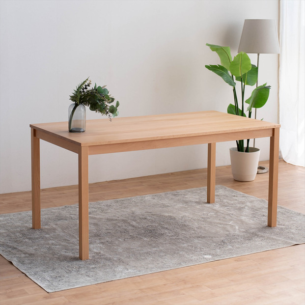 DTジャンブル01 ダイニングテーブル 150 ビーチ クリア 単品