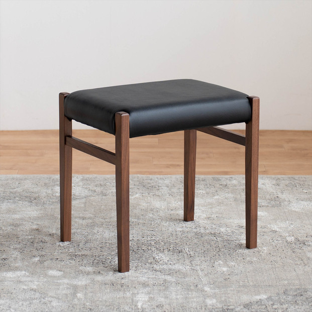 STジャンブル01 スツール ウォールナット オールマイティブラック 1脚 単品 チェア 椅子
